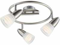 Globo Lighting - CALEB - LED Strahler Metall verchromt, 3x E14 LED
