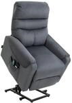 Fernsehsessel Metall Dunkelgrau 83 x 93 x 110 cm