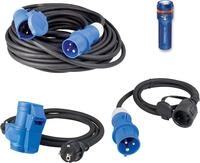 Camping SET Adapterleitung, Verl&auml;ngerungskabel und Taschenlampe IP44