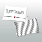 Lieblingsmensch Soft-Velboa Kissen Gr&ouml;&szlig;e 30x50 cm