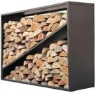 Westmann Stahl Kaminholzregal Holzlager schwarz 115x35x80 cm