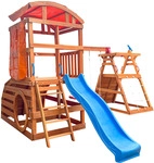 Spielturm mit Doppelschaukel NIA - ca. 448,4 x 420 x 280 cm