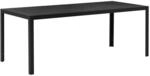 Gartentisch Aluminium Tisch Garten Terrasse Holz-Kunststoff WPC Non-Wood schwarz