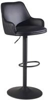 Barhocker Kunstleder Schwarz Hocker K&uuml;chenhocker Bistrohocker Barstuhl