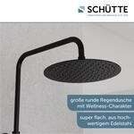 Sch&uuml;tte AQUADUCT &Uuml;berkopfbrause-Set, Schwarz matt