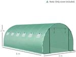 Polyethylenfolie 6x3x2m Ersatzfolie mit 12 Fenster f&uuml;r Folientunnel