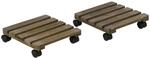 2er-Set Pflanzenroller Blumenroller 30x30cm f&uuml;r Innen und Au&szlig;en