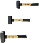 Vago-Tools 3 tlg Set F&auml;ustelhammer 800/1250/2000g Hammer Schlosserhammer...