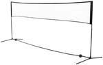 HOMCOM Badmintonnetz Tragbar 2 H&ouml;hen 94/158cm Tragetasche PE 400 x 60 cm