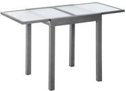 Merxx Balkonausziehtisch, matt-silber