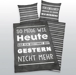 Herding Spr&uuml;che Bettw&auml;sche Gr&ouml;&szlig;e 80x80 + 135x200 cm