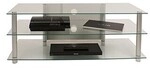 VCM TV-M&ouml;bel Zumbo | LCD Rack, LED Tisch Alu Klarglas
