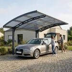 Canopia by Palram Carport Arizona Wave 495 x 289 cm Anthrazit