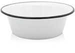 Karl Kr&uuml;ger Emaillierte Sch&uuml;ssel wei&szlig;, 24 cm
