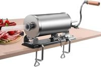 Costway COSTWAY 3,6L Wurstf&uuml;ller manuell, Wurstmaschine aus Edelstahl