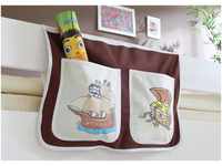 Ticaa Bett-Tasche für Hoch- und Etagenbetten "Pirat braun-beige"