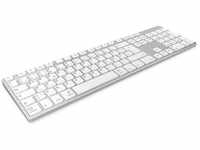 KeySonic KSK-8022BT (DE), Aluminium Full-Size Tastatur Bluetooth® 3.0