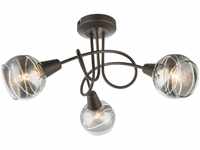 Globo Lighting - ISLA - Deckenleuchte Metall bronzefarben, 3x E14 LED