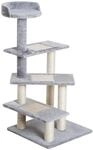 Katzenkratzbaum Treppe 5 Schichten Beige Grau 48 x 48 x 99,5 cm (LxBxH)