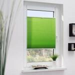 Lichtblick Plissee Klemmfix, ohne Bohren, verspannt - Gr&uuml;n, 80 cm x 210 cm (B...