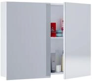 VCM Spiegelschrank "Badinos" 80cm Wei&szlig;