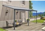 Terrassen&uuml;berdachung SOLIS 434 x 303 x 226 / 278 cm - grau