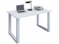 VCM Schreibtisch Lona 80x50 U-Fußgestell weiß/weiß