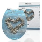 MDF WC-Sitz SHELL HEART High Gloss