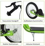 Tretroller Kinderroller Scooter Cityroller Luftreifen verstellbar Gr&uuml;n