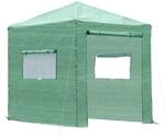 Outsunny Gew&auml;chshaus Treibhaus Fr&uuml;hbeet mit Aufrollbarer T&uuml;r & Fenster