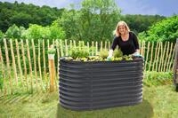 50NRTH Westmann Metall Hochbeet Gartenbeet Grow Faster anthrazit 160x80x82cm