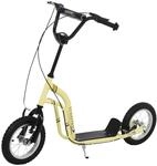 HOMCOM Kinderroller Scooter Kickboard mit Luftreifen, Beige