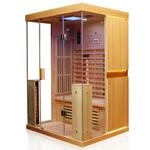 Dewello Infrarotkabine KINGSTON 130x105 cm, 4 Vollspektrumstrahler, 1-2 Personen