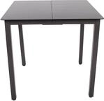 Gartentisch aus Alu 80x80 Schwarz