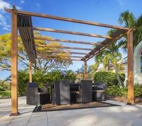 50NRTH Paragon Outdoor Pavillon Florida ca. 12,25 m&sup2; Holzoptik