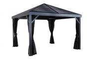 Sojag Aluminium Pavillon South Beach 12x12 basaltgrau