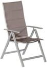 Taviano Klappsessel 2er Set silber/diamantbraun