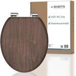 MDF WC-Sitz DARK WOOD