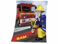 Feuerwehrmann Sam Fleecedecke, Größe: 160 x 130 cm
