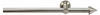 Gardinenstange, Stilgarnitur, Komplettgarnitur - Modern line 16 mm Kegel 160 cm