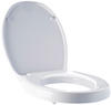 RIDDER WC-Sitzerhöhung Top ca. 5 cm, weiß, mit Soft-Close, Duroplast