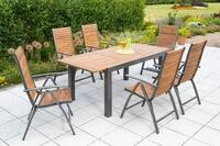 Merxx Santorin Set 7tlg. Ausziehtisch