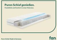 f.a.n. 7-Zonen-Tonnentaschenfederkern-Matratze 100x200 cm, H2