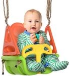 3-in-1 Babyschaukel, Kinderschaukel mit verstellbarem Seil, Gr&uuml;n
