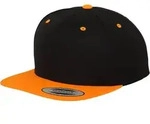 Flexfit Classic Snapback 2-Tone Cap, black / neon orange