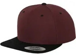 Flexfit Classic Snapback 2-Tone Cap, maroon / black