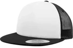 Flexfit Foam Trucker Cap with White Front, black/white/black