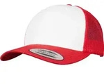 Flexfit Retro Trucker Colored Front Cap, red/white/red