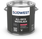 S&uuml;dwest All-Deck Wei&szlig;lack Hochglanz - 2,5 Liter 9100 Weiss 30385-009