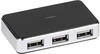Vivanco High Speed USB 2.0 HUB, 4-Port, aktiv, inkl. Netzteil, Metallgehäuse 36662